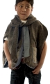 Poncho with hood for Kids - Llama wool