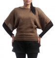 Kimono round neck sweater - 100% Alpaca