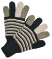 Size M - Colorful Gloves - Hand knitted