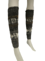 Combed Legwarmers - Natural Llama Wool